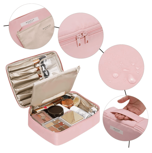 NECESER ORGANIZADOR DE MAQUILLAJE PARA VIAJE - Imagen 2