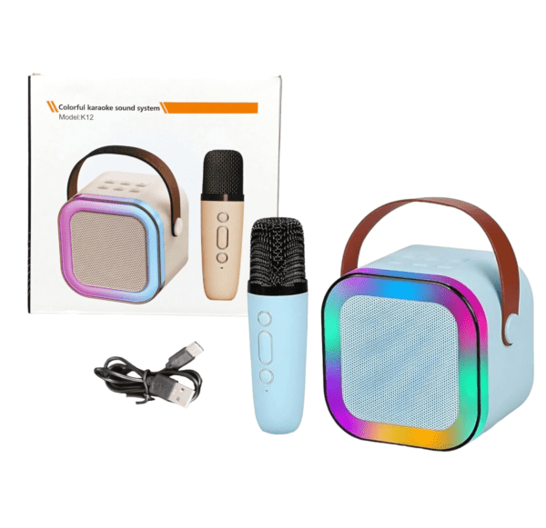PARLANTE BLUETOOTH CON KARAOKE RGB - Imagen 4
